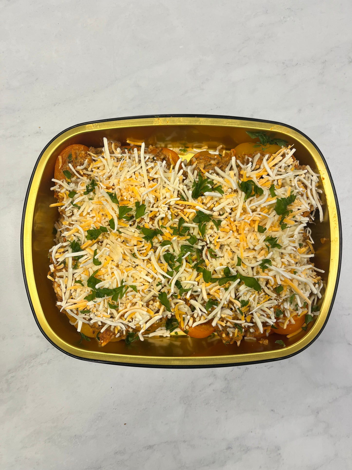 Beef and Rice Stuffed Peppers