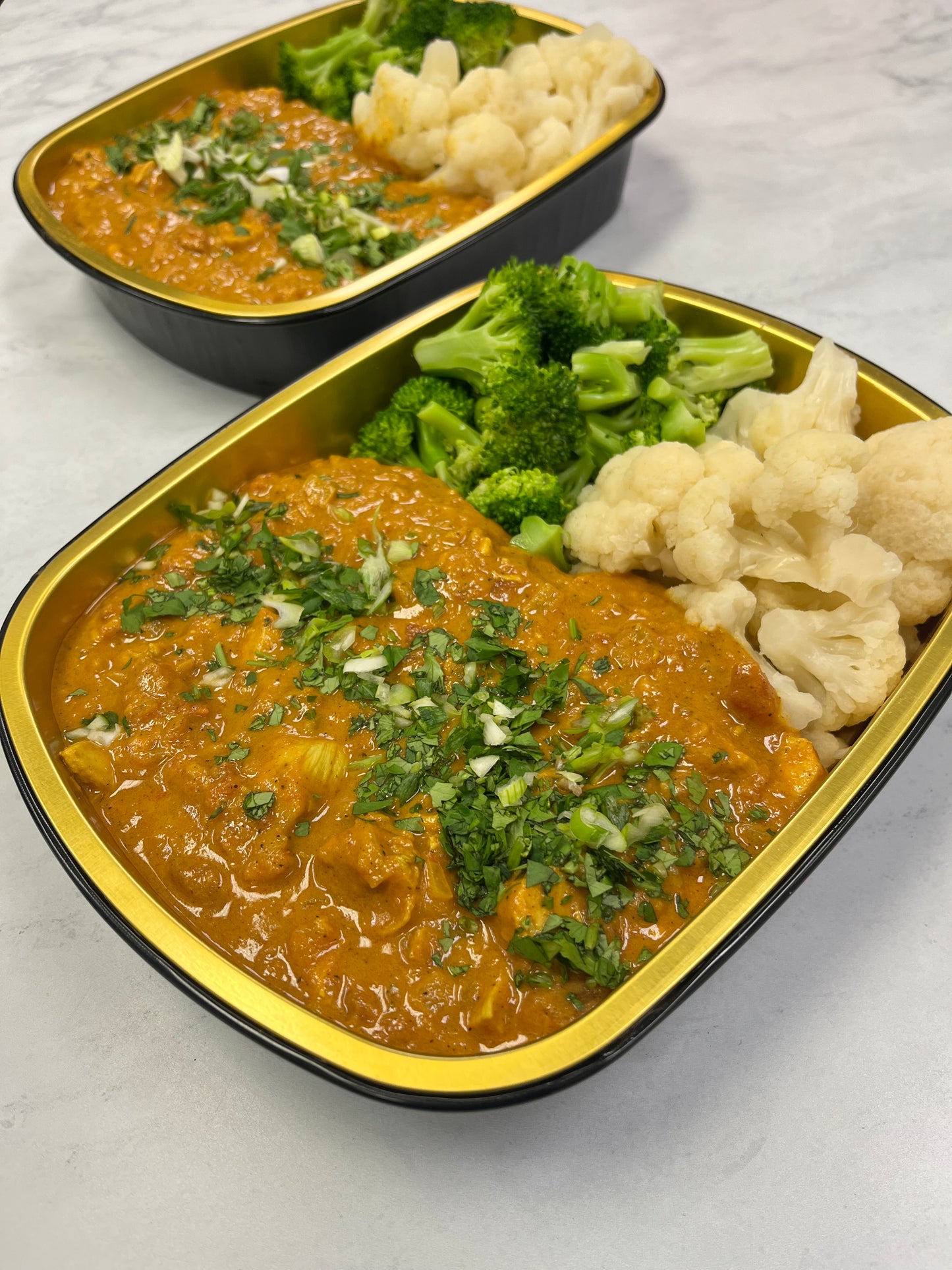 Butter Chicken with Broccoli and Cauliflower (Dairy Free)