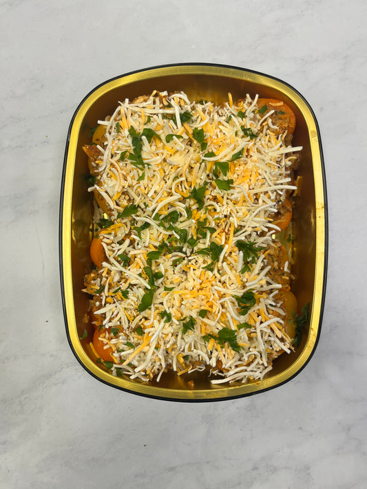 Beef and Rice Stuffed Peppers