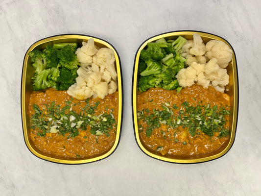 Butter Chicken with Broccoli and Cauliflower (Dairy Free)